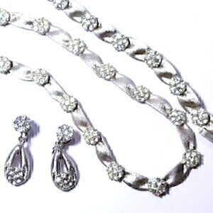 Trifari Silver Toned Birthday Series Set